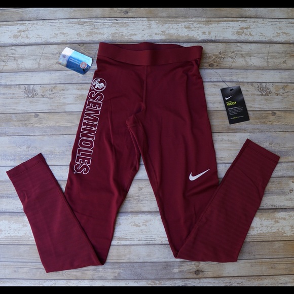 Nike Pro Warm FSU Seminoles Compression Tights - Picture 2 of 8